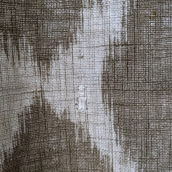 West Elm Neutral Pair of Beige Cream Brown Curtains Set (2) 46x92 - Picture 14 of 15